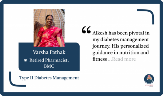 Wellness by Alkesh Testimonial Varsha Pathak